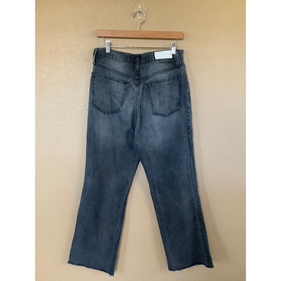 RE/DONE Women's Ash Black 70's Bootcut Jeans Sz 28
